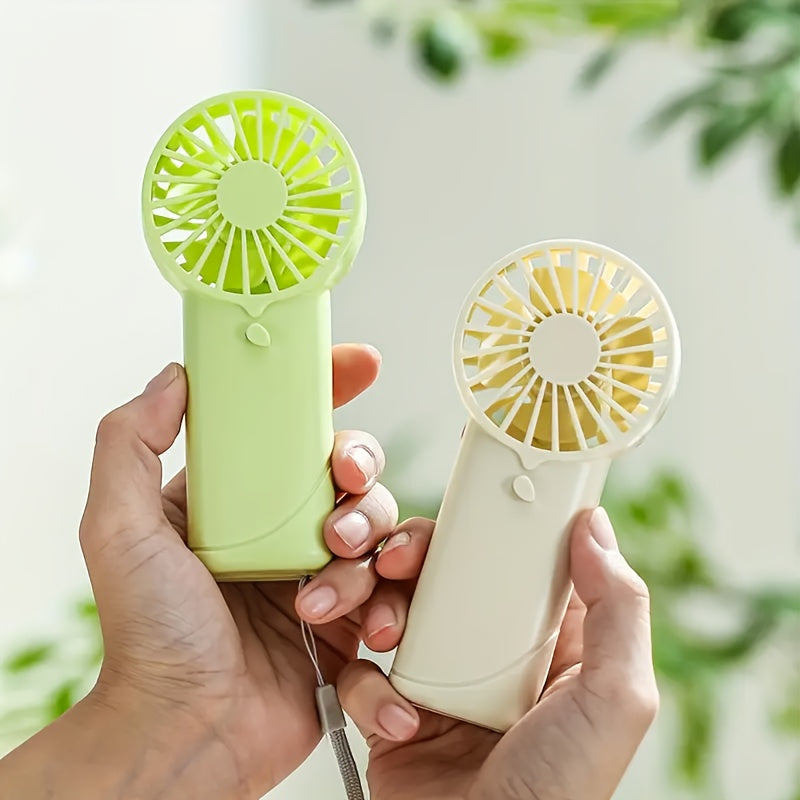 Mini Portable Handheld Electric Fan Battery-Free Lightweight for Outdoor Travel
