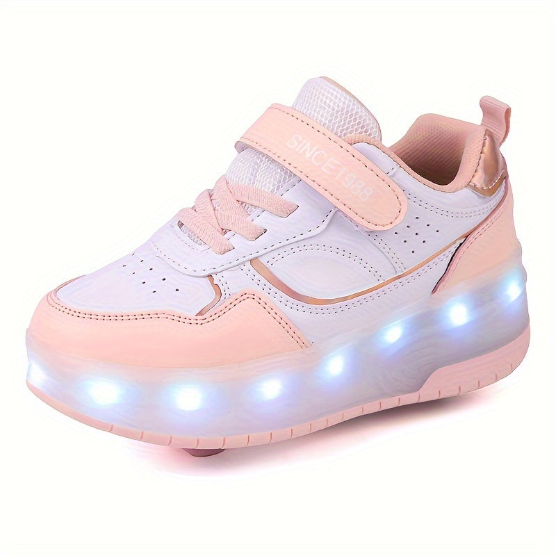 Kids LED Light-Up Shoes for Boys and Girls Breathable Durable All-Season Casual Running Shoes