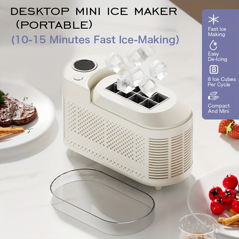 Mini Portable Ice Maker Machine Fast Ice Maker for Home Camping Travel