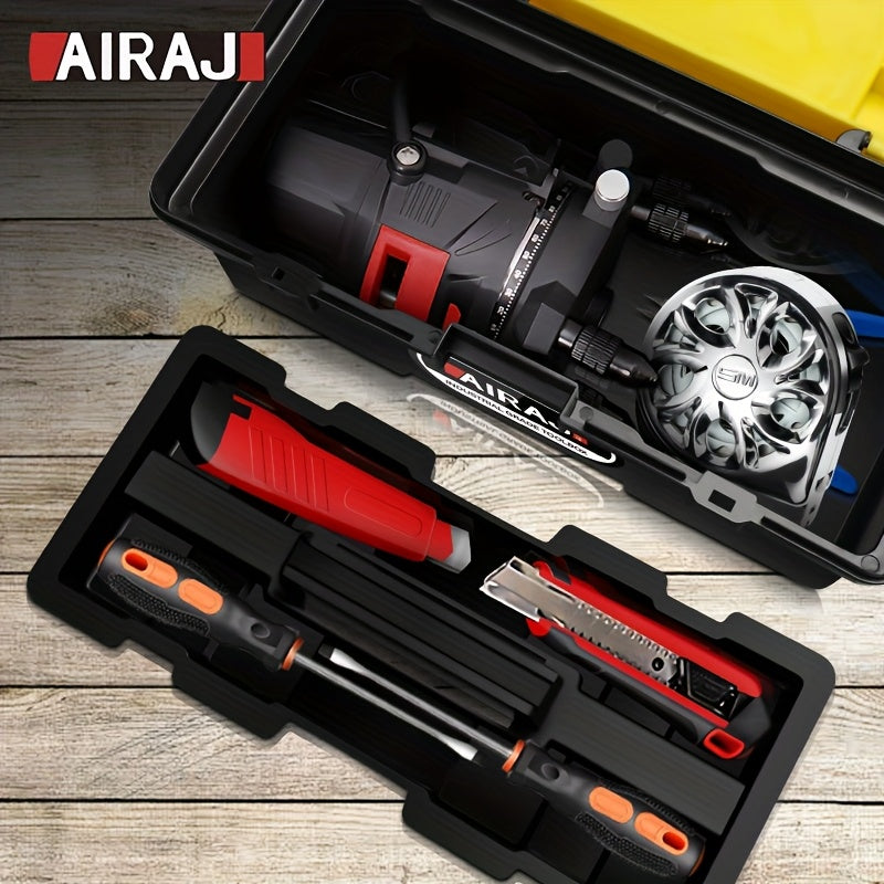 Mini caja de herramientas de plástico con asa para organizador de almacenamiento de manualidades y hogar