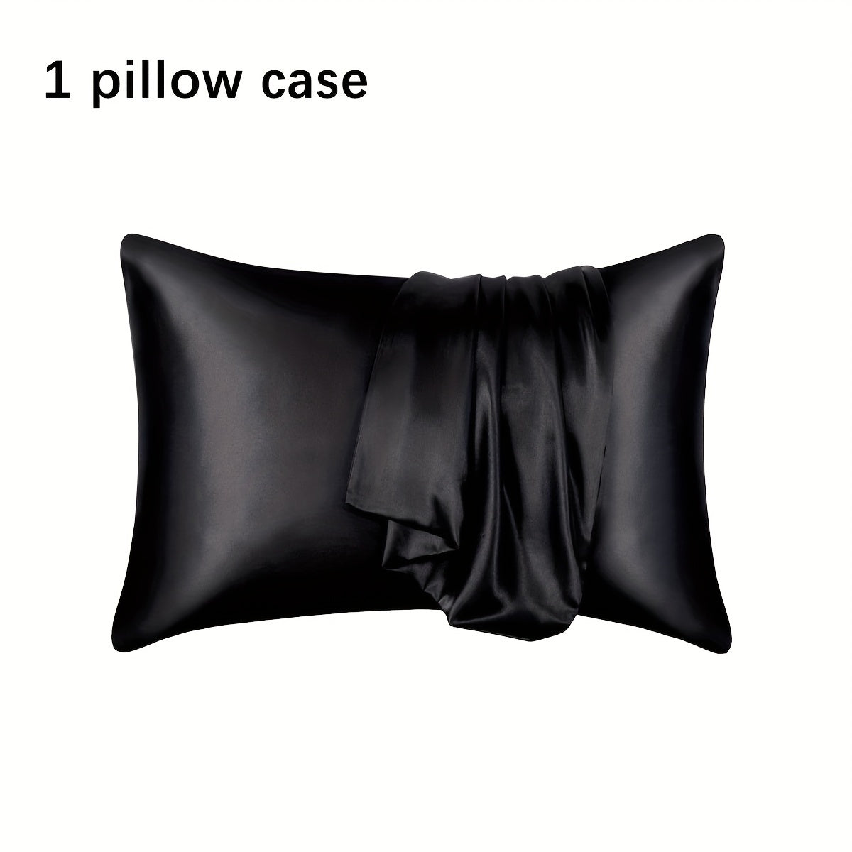 Silky Soft Satin Pillowcase Breathable Skin-Friendly Cooling Solid Colors
