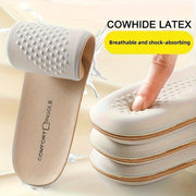 Unisex PU teri insoles anti-slip yostiqlash ikki qutilik