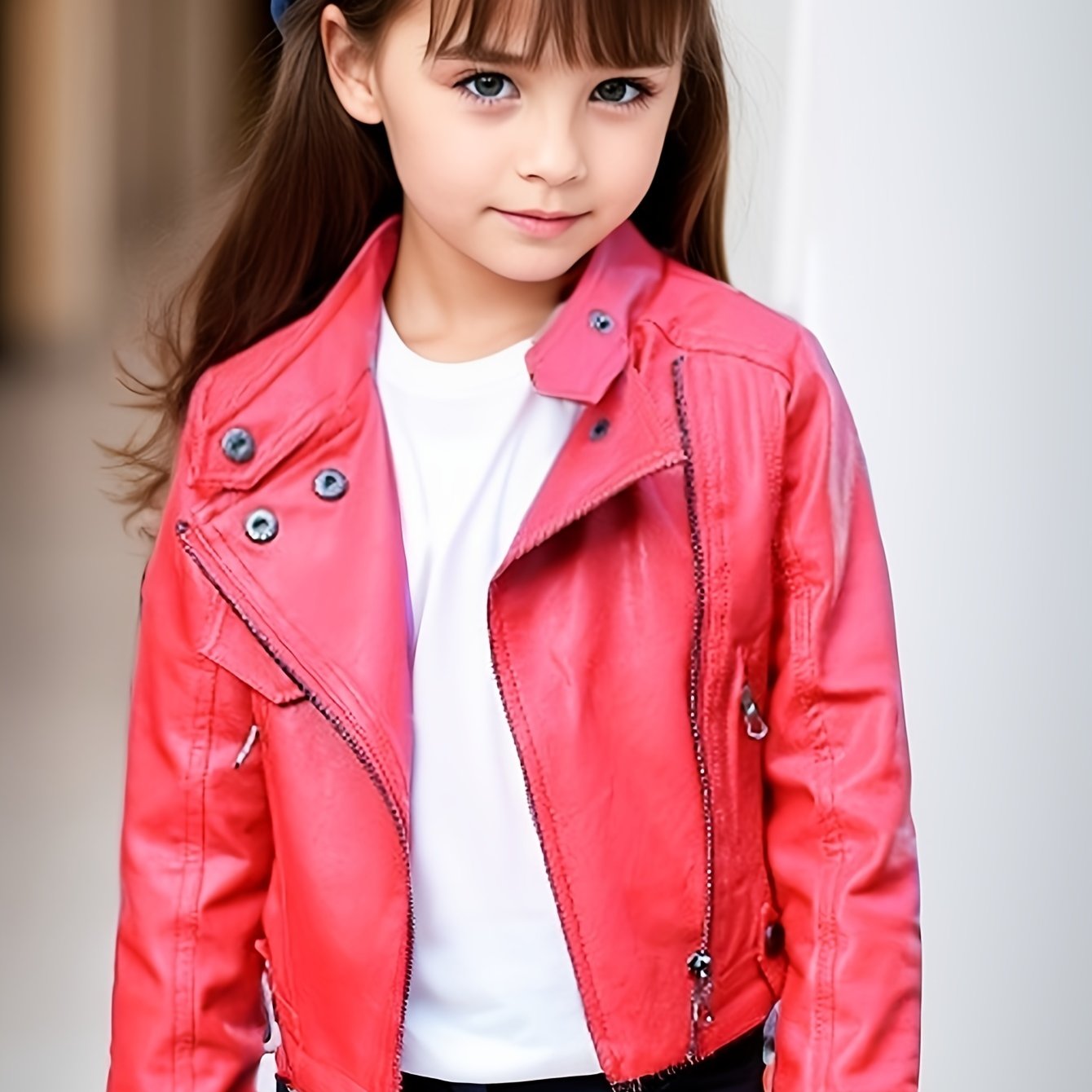 Женская мотоциклетная куртка с стоячим воротником и диагональной молнией для весны и осени