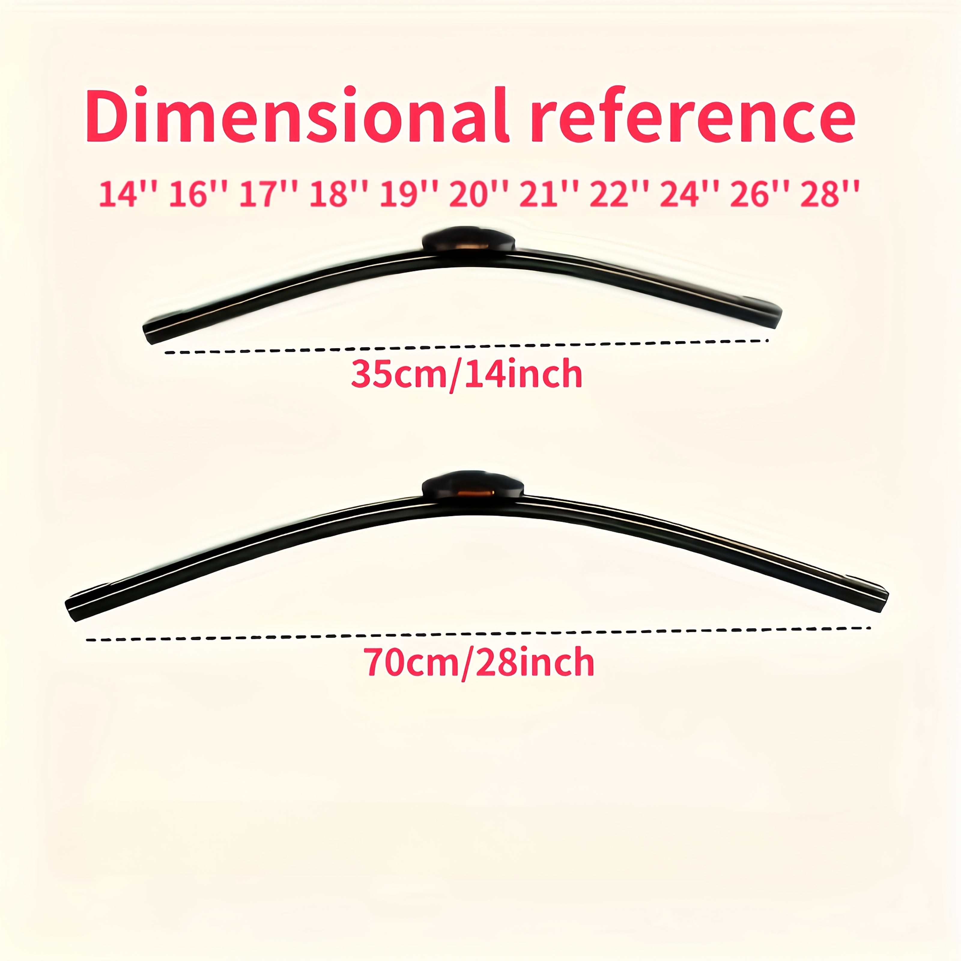 Lámina de limpiaparabrisas doble de goma para automoción, tipo U, duradera, estática, 1 pieza