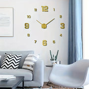 Self-Adhesive Nordic Style Wall Clock Sticker for Living Room Bedroom Decor