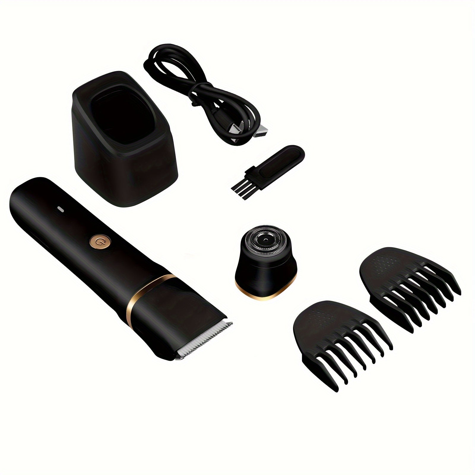 Recortadora de bikini 2 en 1 para mujeres, para cuerpo y rostro, eliminación de vello, kit recargable