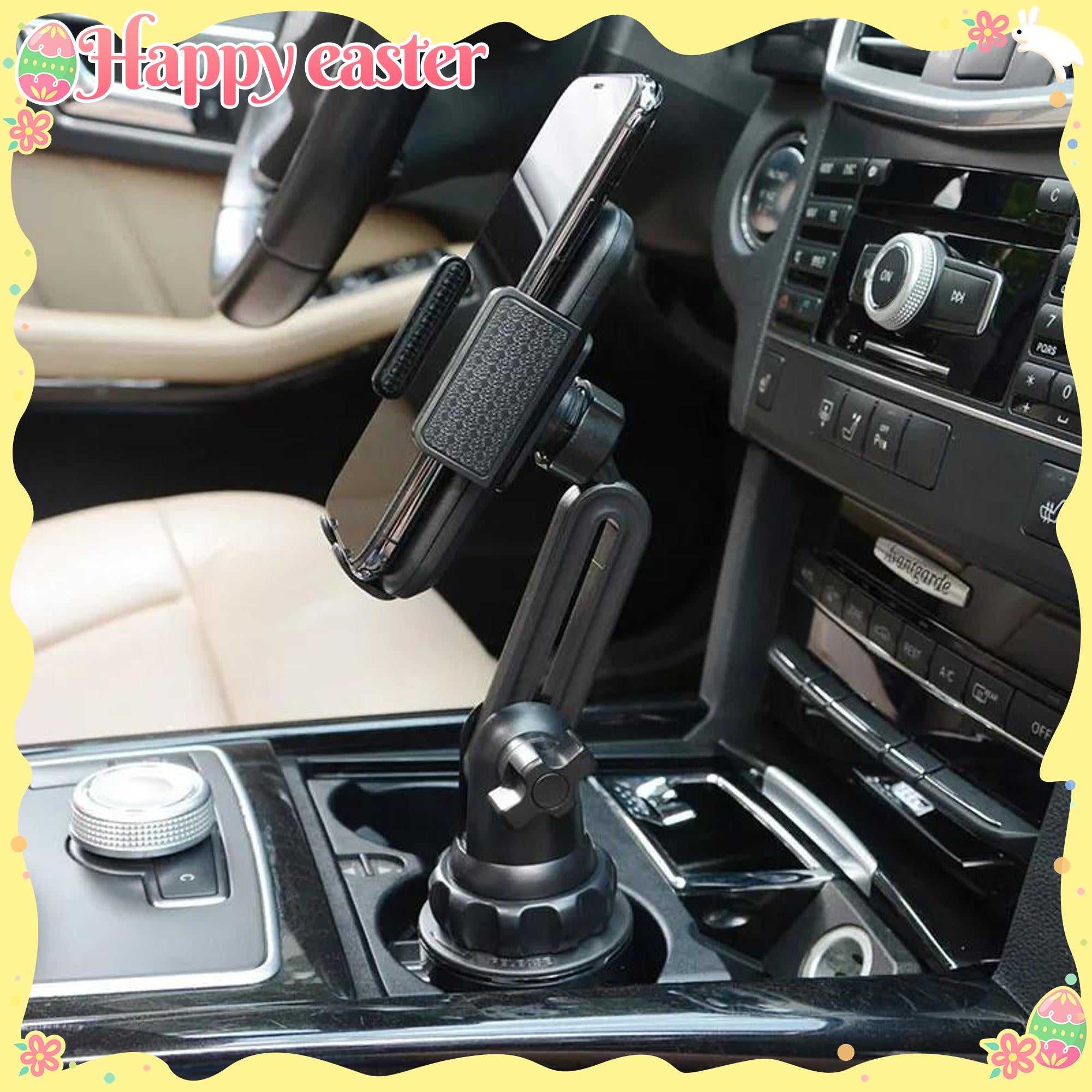 Soporte universal para teléfono de coche ajustable en la taza para smartphones