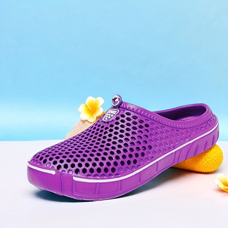 Women's Lightweight Pink Mesh Slip-On Sandals for Summer, Breathable Comfort