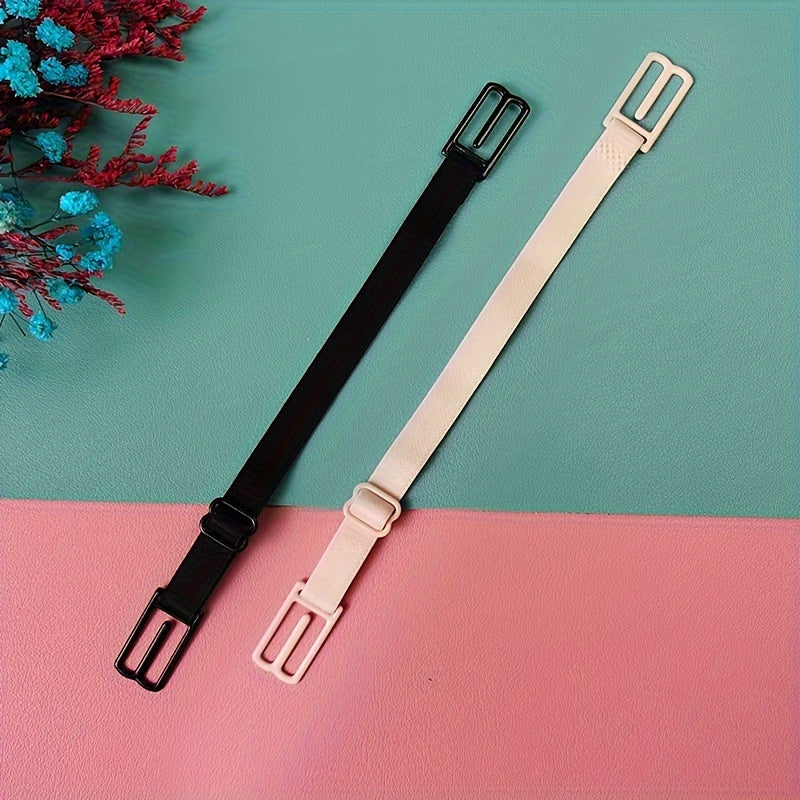 6 Pack Non-slip Elastic Bra Straps for Racer Backs Adjustable Polyester Lingerie Accessories