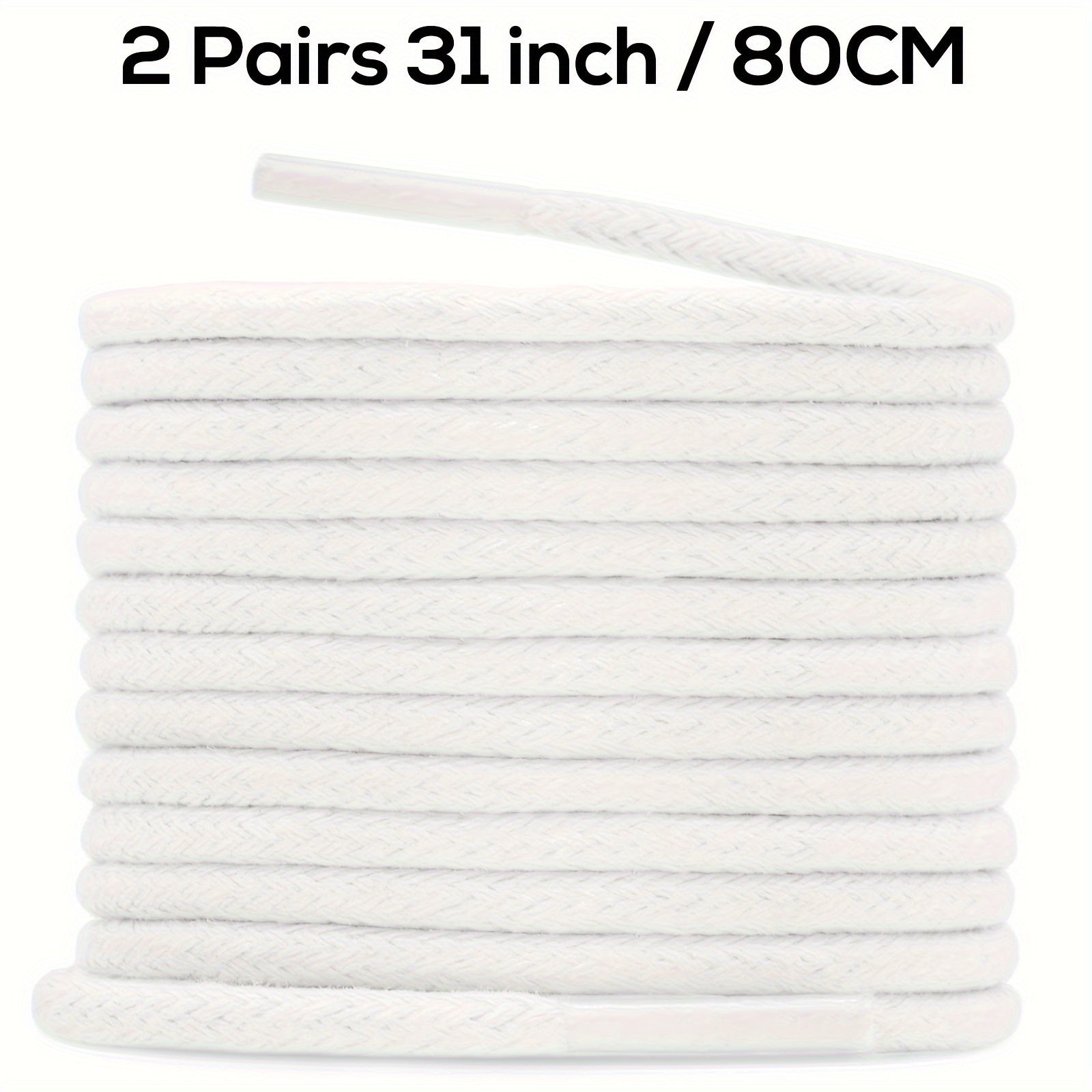 Unisex Waxed Shoelaces 0.25cm Thick Round Replacement Multi-Coloured 4 Pairs