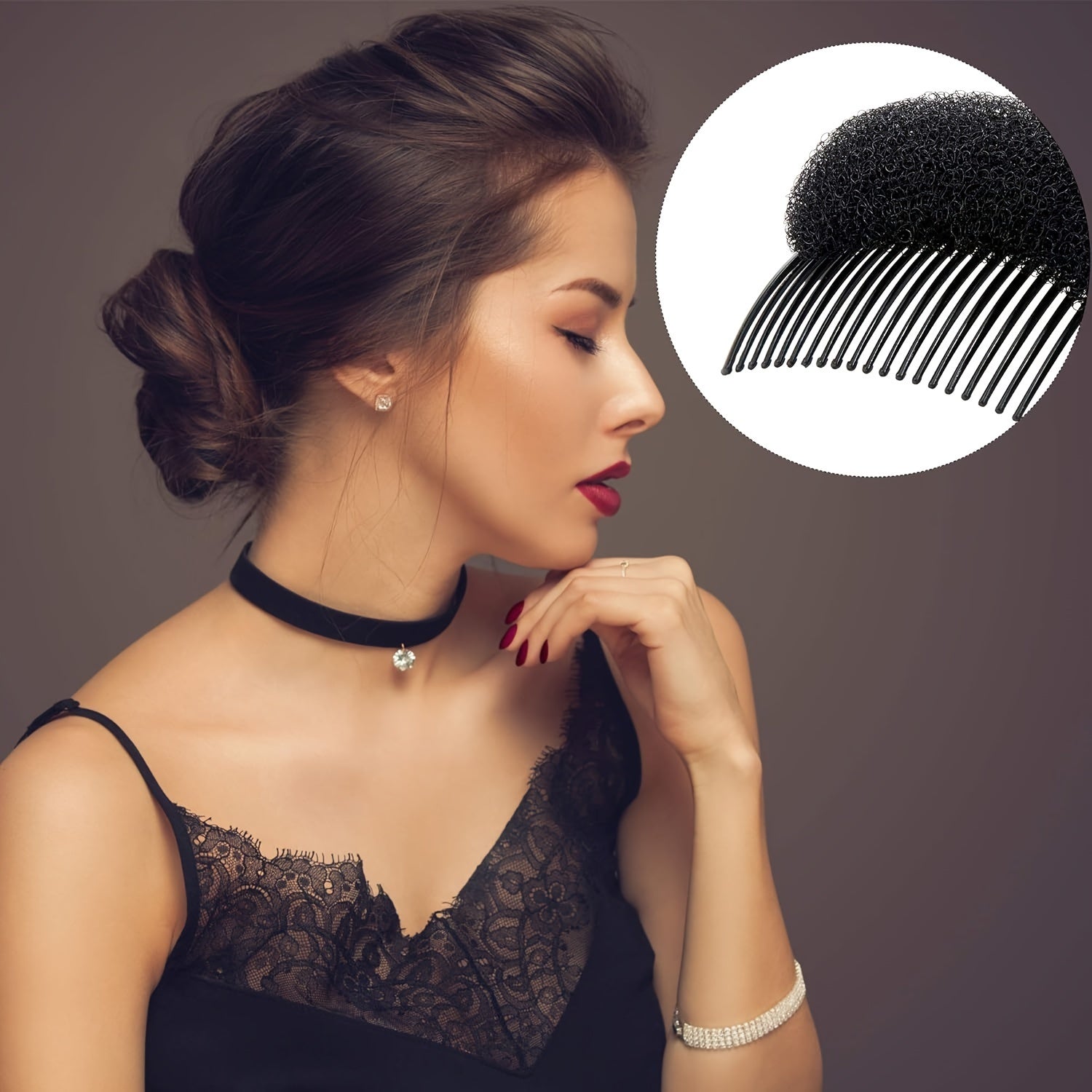 16 Pieces Hair Bump Up Volume Inserts for Women Styling Tools and Combs