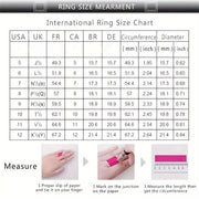 Set of 2 Silver Stacking Rings with 2ct Colorful Moissanite for Women