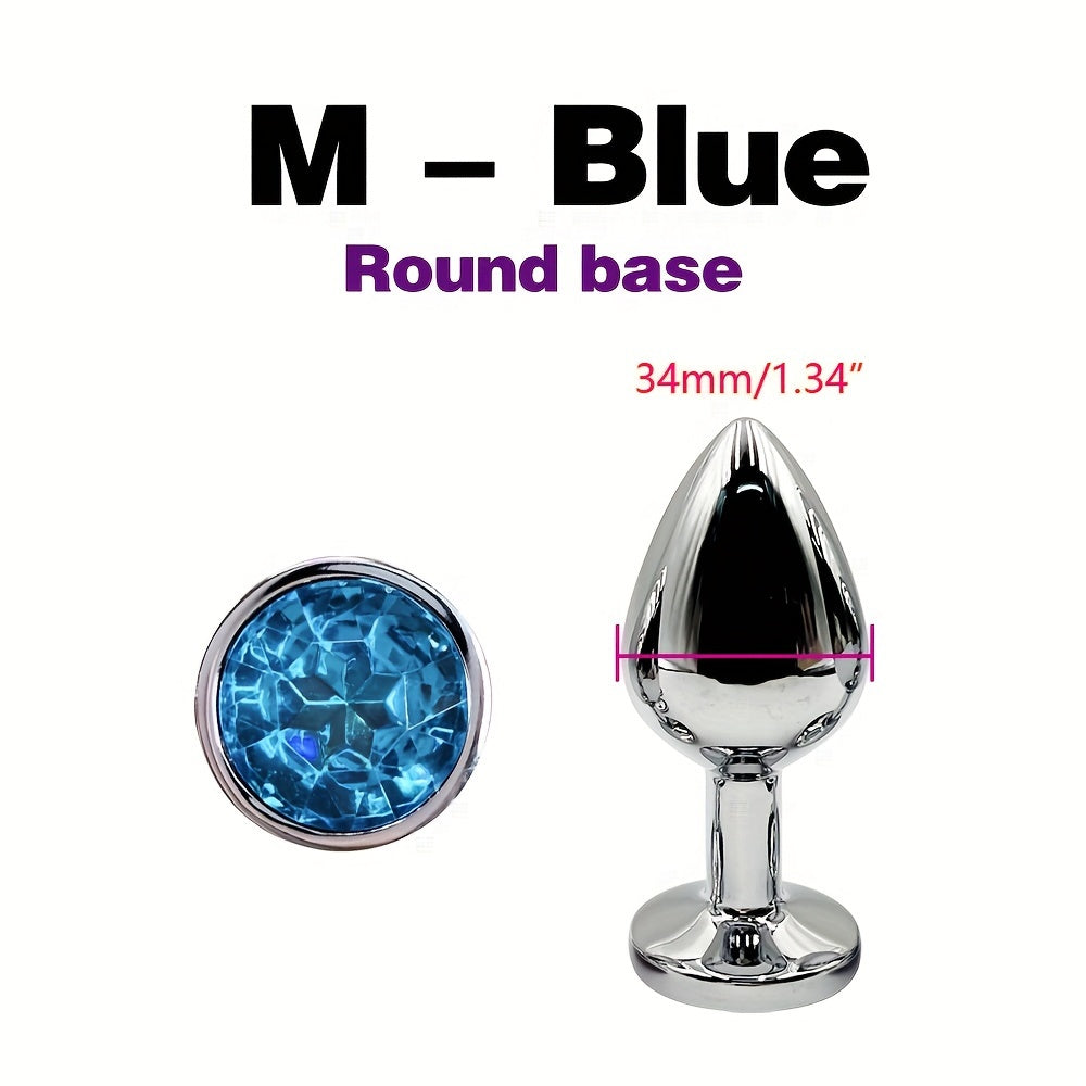 Adult Metal Anal Plug Set 5 Sizes G-Spot Massage Butt Plug Sexual Wellness
