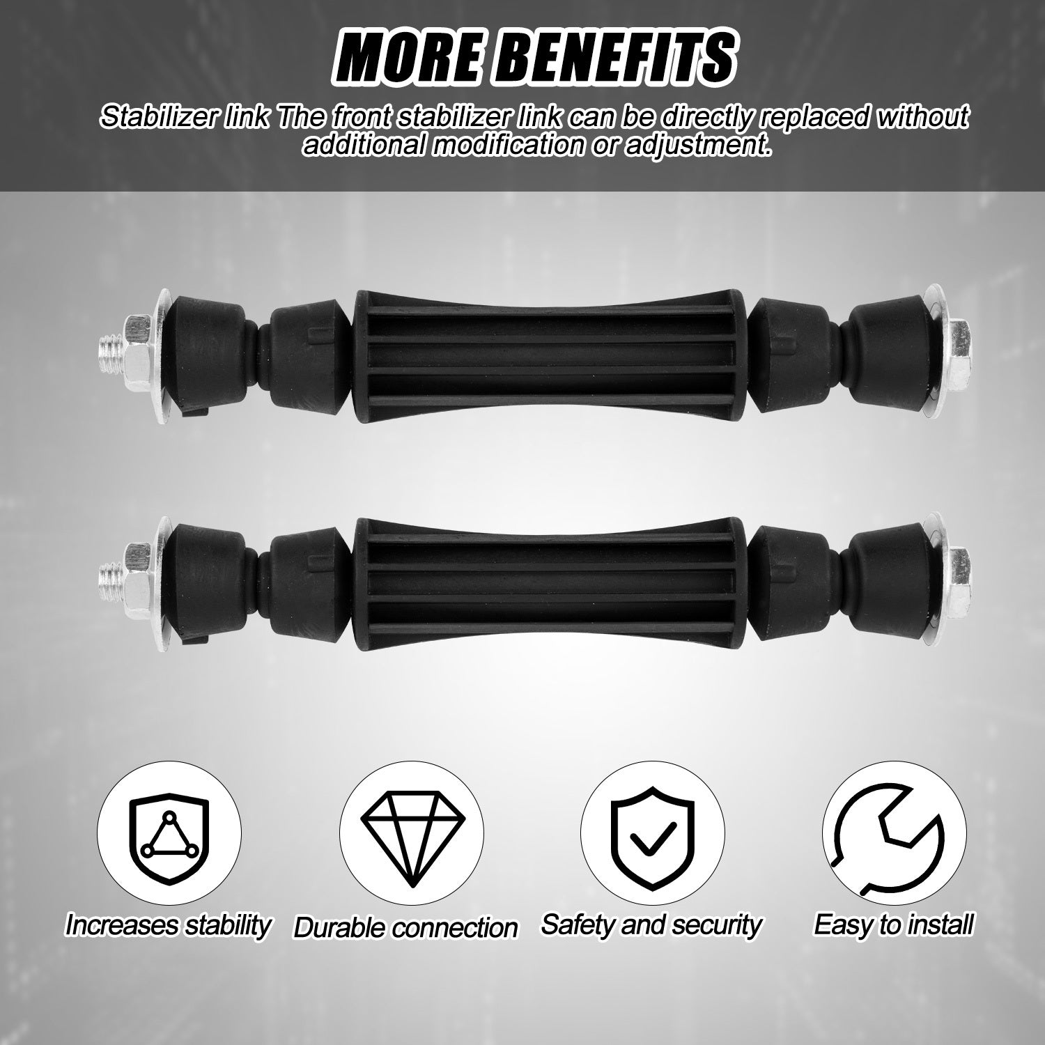 2PCS Front Stabilizer Links Sway Bar Links for SUV Truck 2007-2016