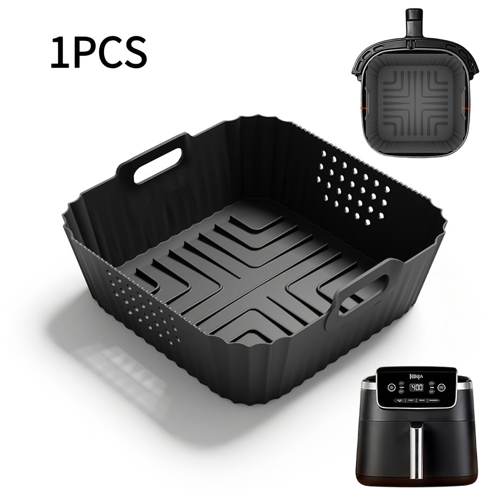 Qayta ishlatiladigan kvadrat silikon havo fritöz linzasi 22.86cm, pech pech uchun aksessuarlar