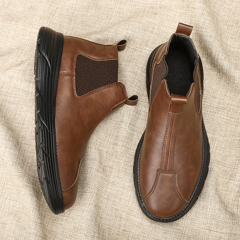 Botines Chelsea para hombre, de estilo slip-on, con suela de EVA para senderismo, casuales y para todas las estaciones