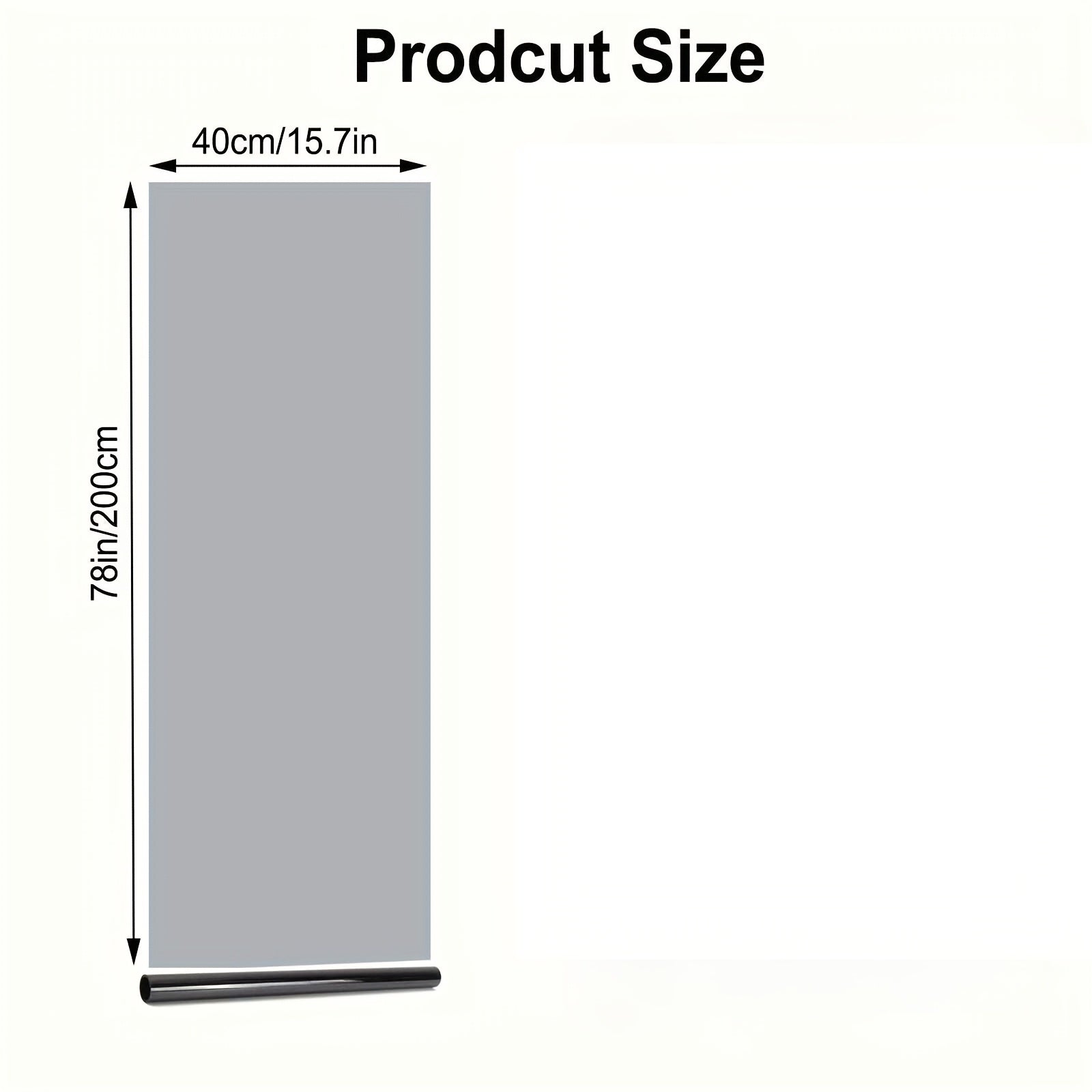 40.01 x 200 см Бир йўлли кўзга кўринмаслик филми, офистлар, автотўхтамлар, уйлар учун, иссиқлик, UV ҳимоя