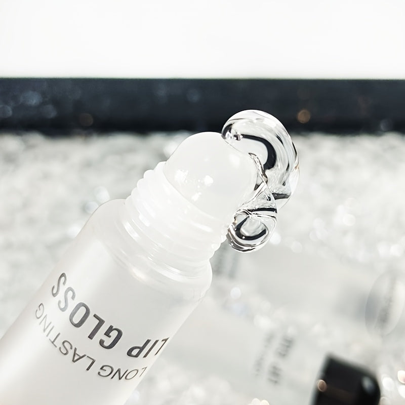 Женский прозрачный стойкий блеск для губ с набором питательного масла для губ