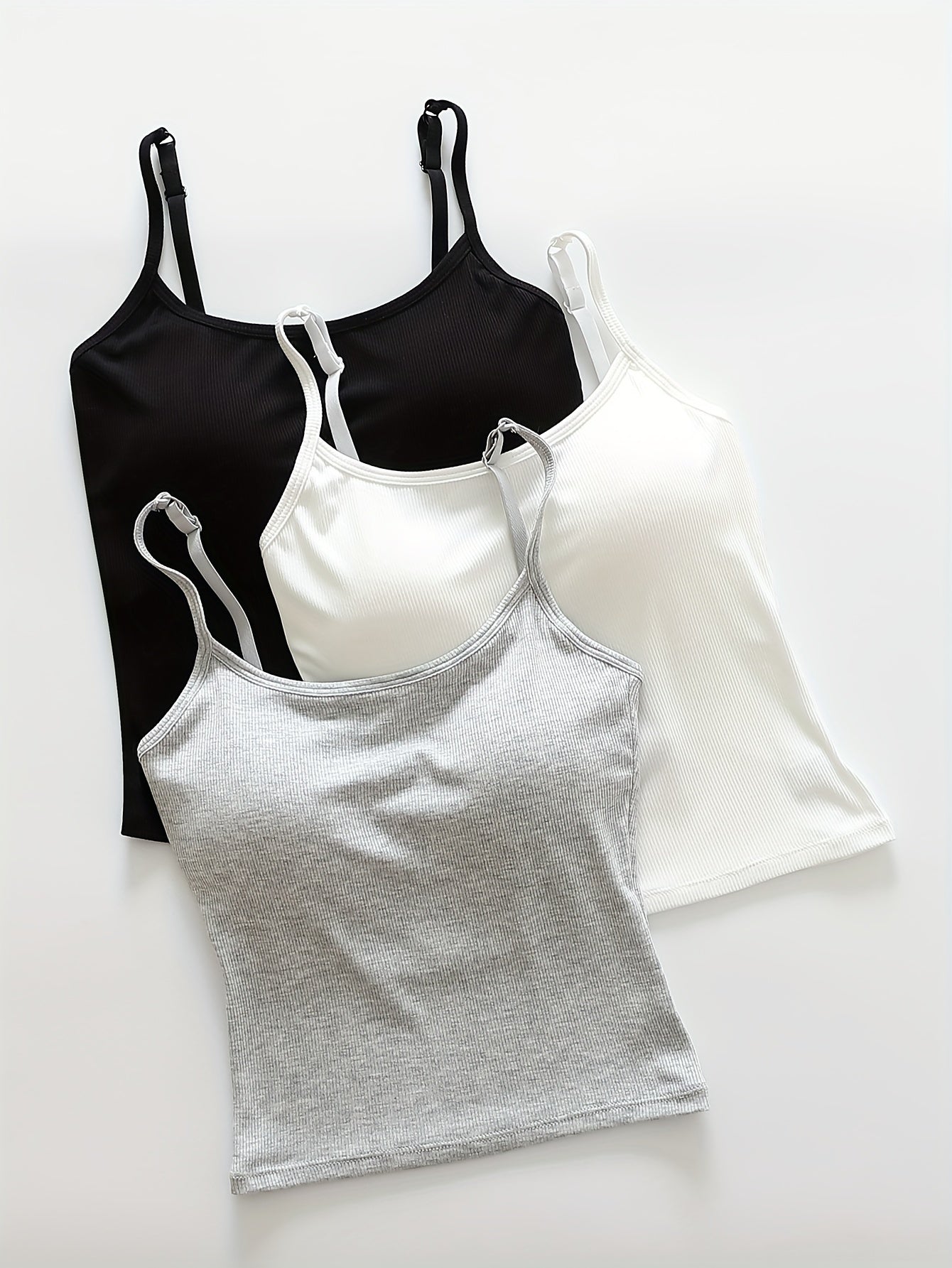 Women's Seamless Padded Vest Top Breathable Cami Lingerie