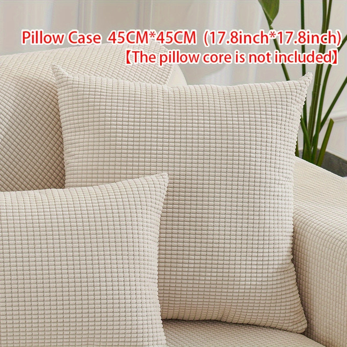 All-Season Velvet Sofa Cushion with Anti-Cat Scratch and Non-Slip Features