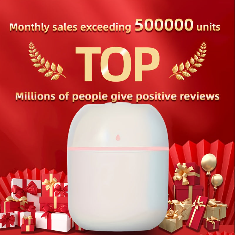 USB-Powered Humidifier with Aromatherapy Night Light for Home Use