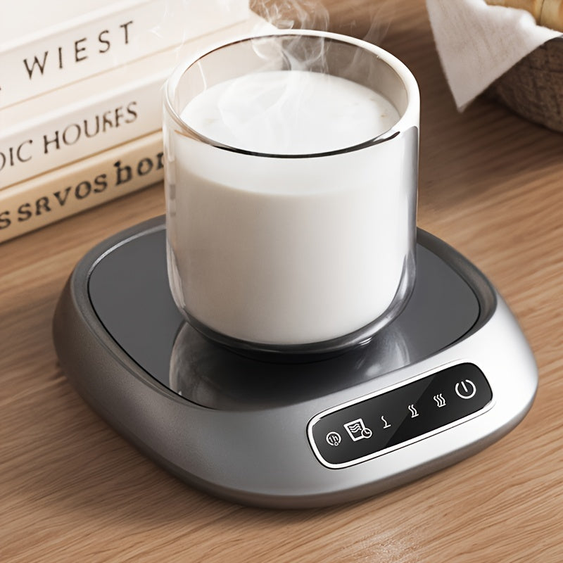 USB-Powered Drink Warmer Coaster with 3 Temperature Settings for Hot Beverages
