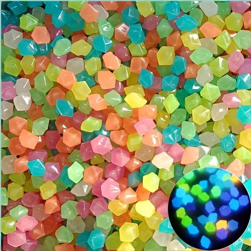 Glow-in-the-Dark Decorative Pebbles for Fish Tanks and Aquariums
