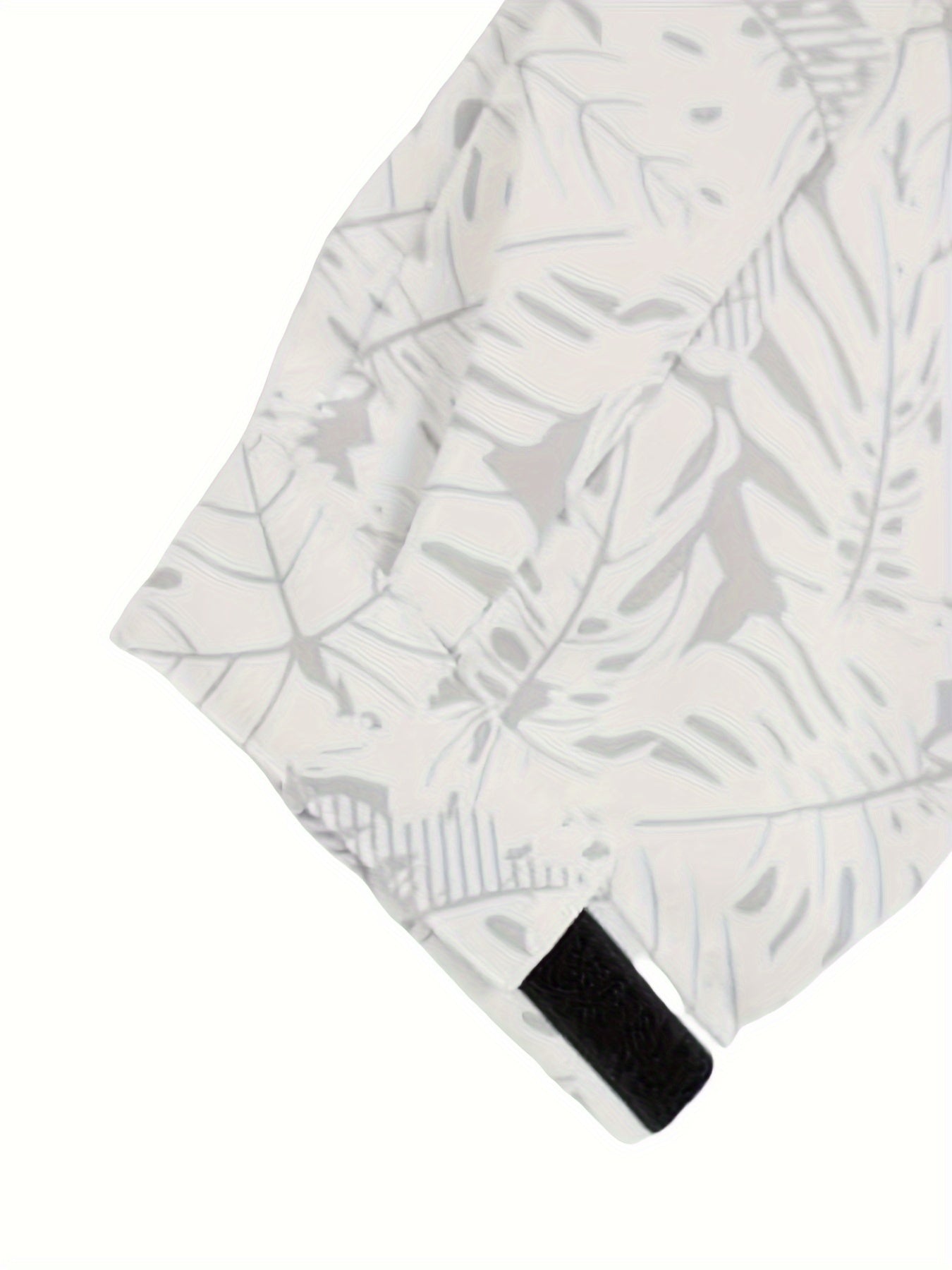 VAKAUP Erkaklar uchun Gullar naqshidagi Sport Kurtkasi, 100% Polyesterdan yasalgan, Fermuarsiz, Keng kesim, Cho'ntaklar bilan, Bahor/Kuz piyoda sayr qilish uchun