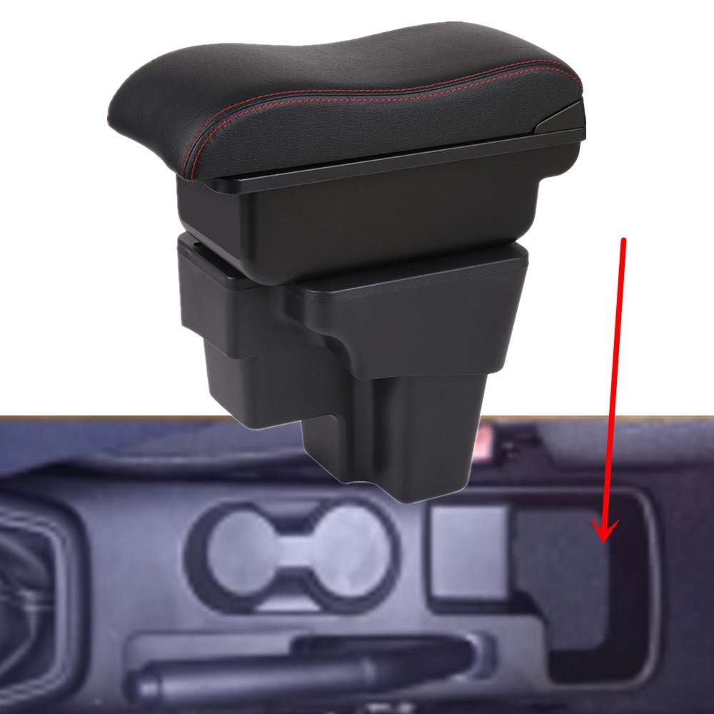 Car Interior Center Console Armrest Storage Organizer ABS No Drill