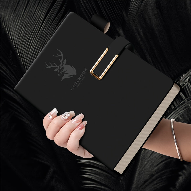 A5 Hardcover Notebook Waterproof Faux Leather Magnetic Closure for College Office