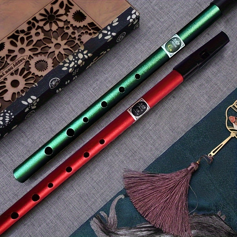 Beginners va professional uchun alyuminiy irish fleyta, C D o'lchovli, laklangan, qizil, ko'k, yashil, to'q purple