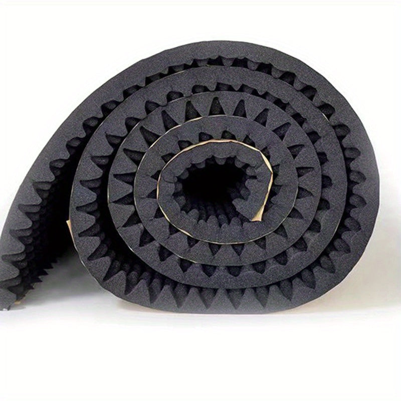 High-Density Acoustic Foam Panel with Self-Adhesive Wave Design for Soundproofing and Noise Reduction