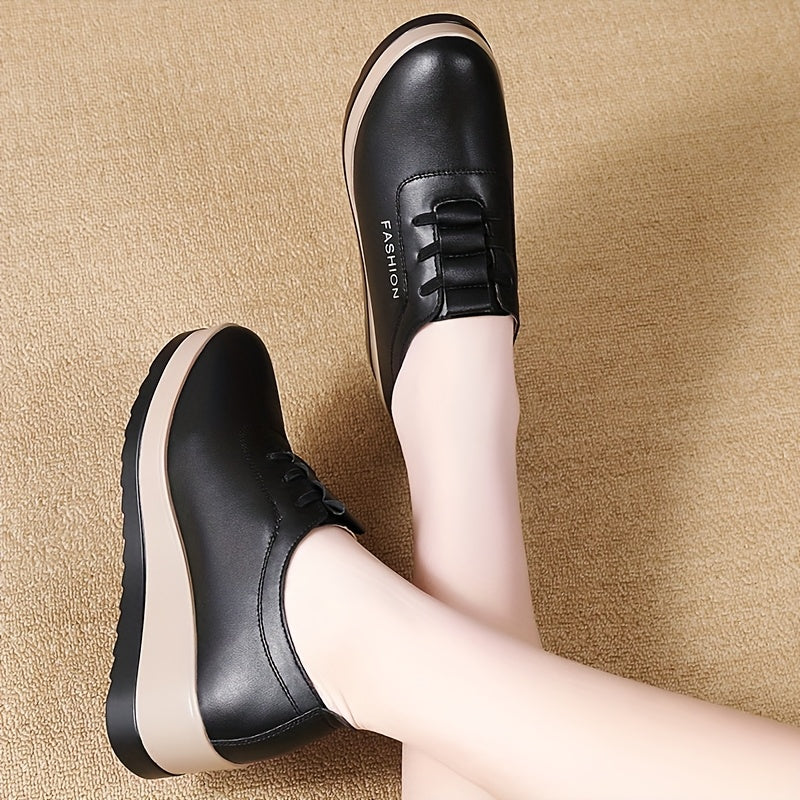 Women's Casual Black Microfiber High Top Lace-Up Sneakers