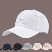 Gorra de béisbol de nylon transpirable de secado rápido para hombre y mujer, protección solar, ajuste ajustable, bordado