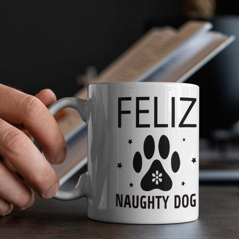 Ceramic Coffee Mug for Dog Lovers Food Safe Dishwasher Safe 11oz