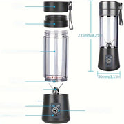 Portable 380ml Mini Blender USB Rechargeable Personal Shake Smoothie Ice Juicer