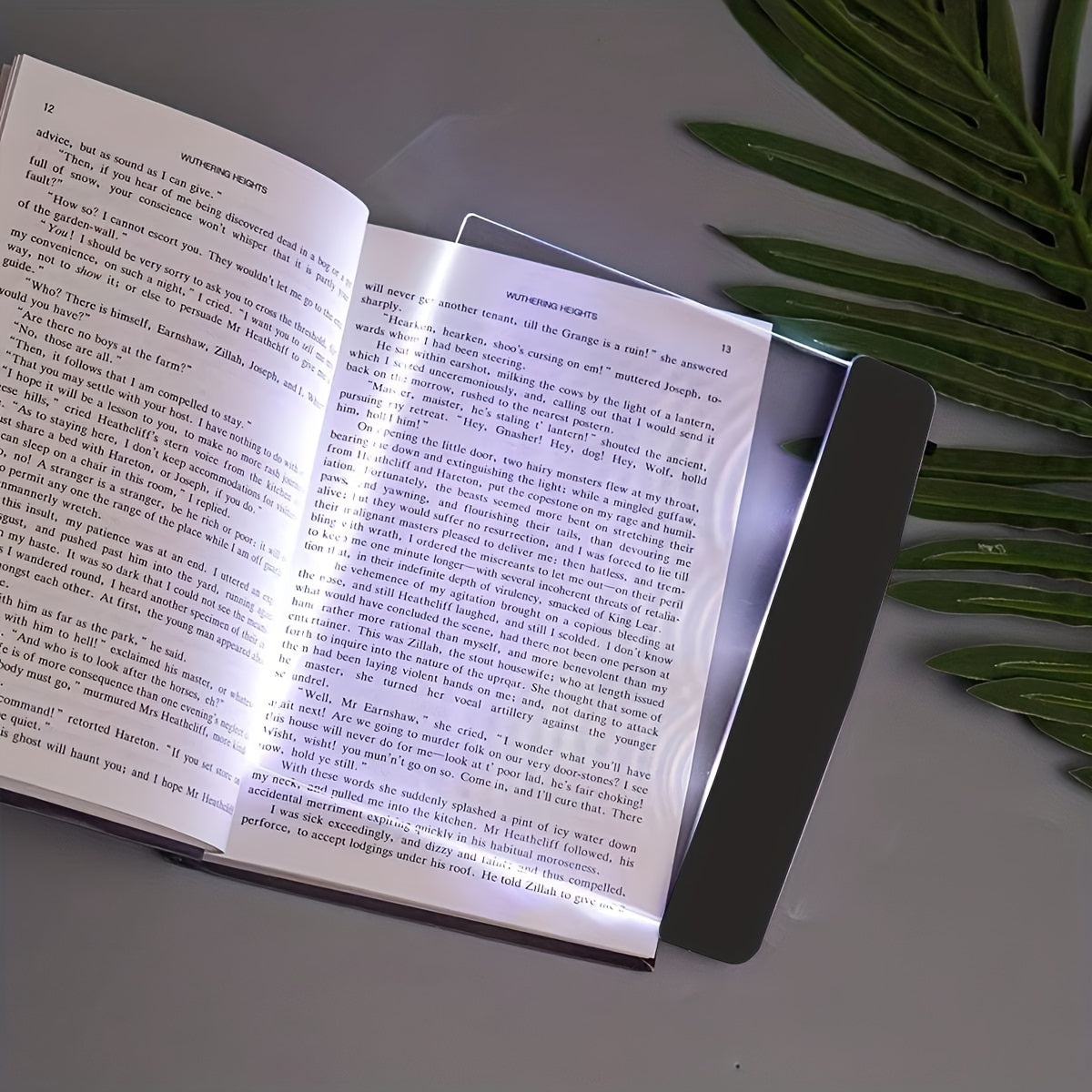 Lámpara de lectura LED para tableta con pantalla táctil suave, almacenamiento de libros incorporado, lámpara nocturna amigable con los ojos para cama, viajes o estudiantes