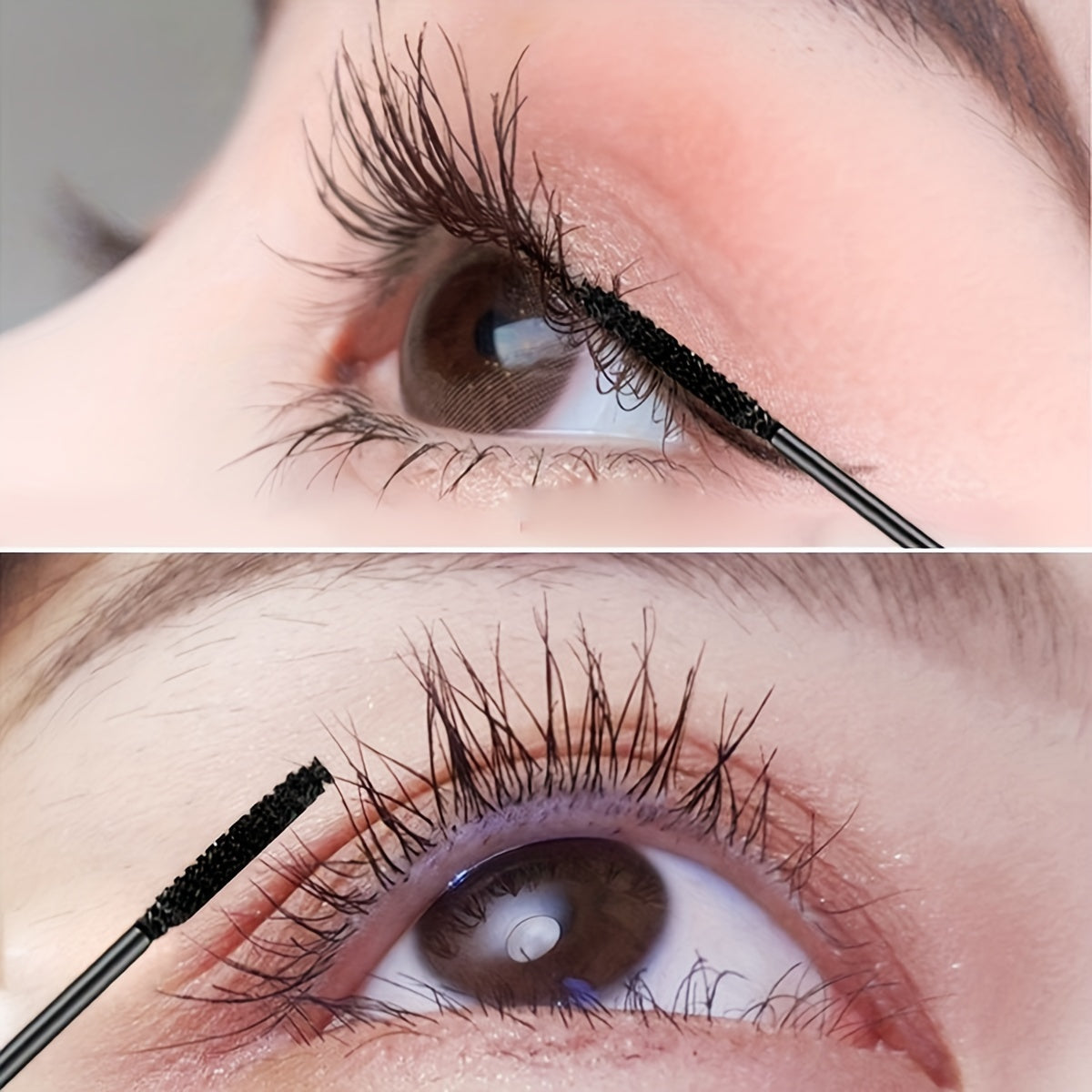 Women's Waterproof Mascara with Fine Brush Lengthening Volumizing Black