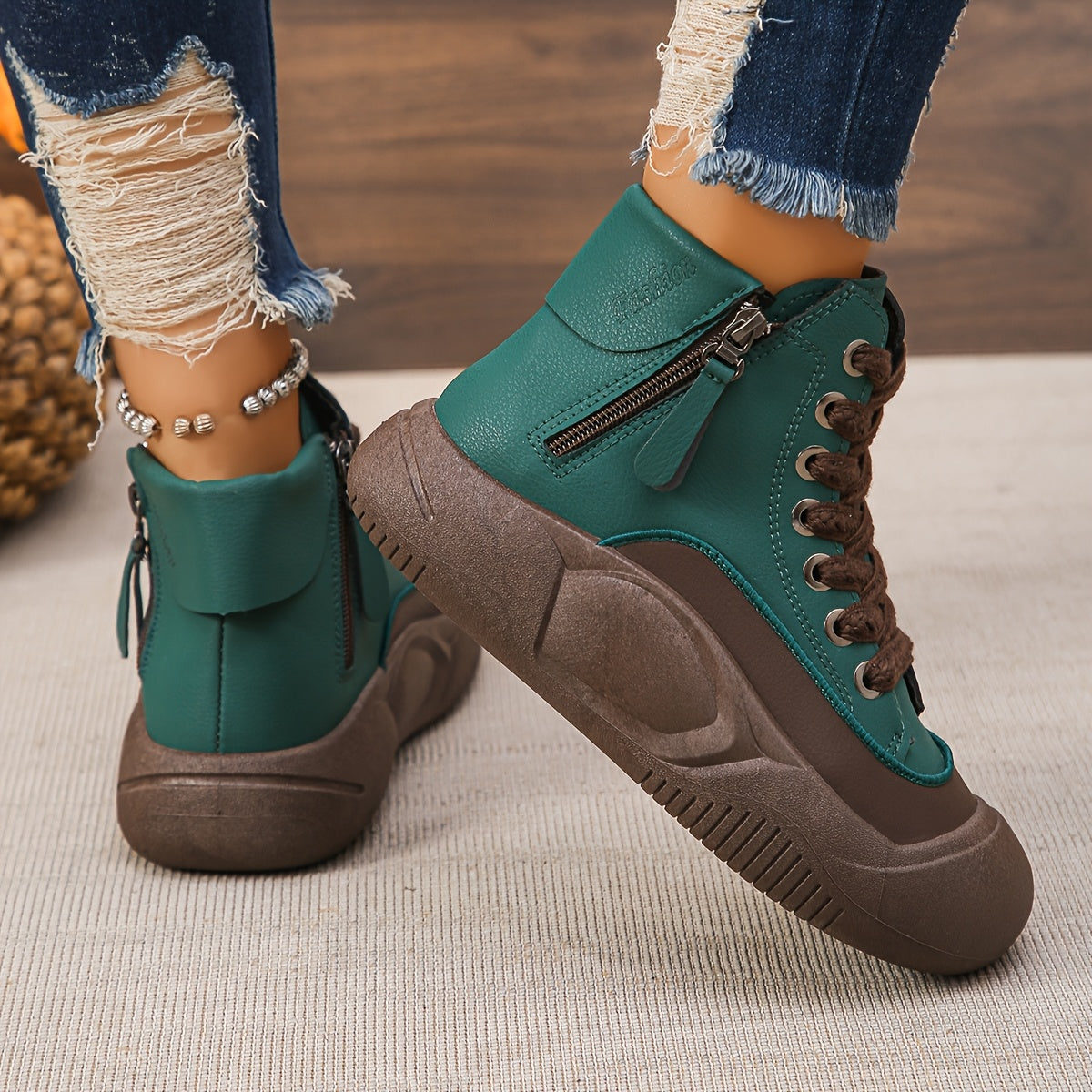 Women's Thick Sole Heightening Trendy Shoes for Spring