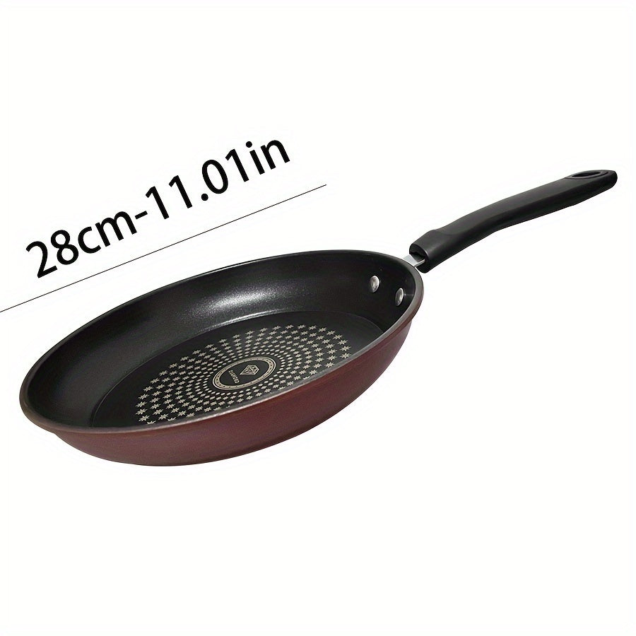 Cast Iron Skillet Fry Pan Non-Stick Handle Suitable for Gas and Induction Stoves