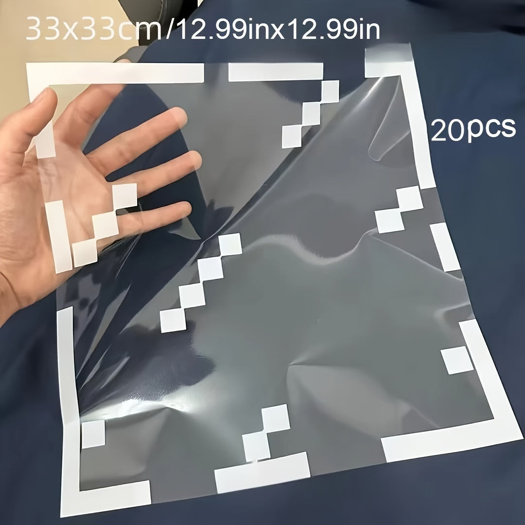 Glass Static Window Stickers Decorative Pixel Wind Self-Adhesive Home Decor