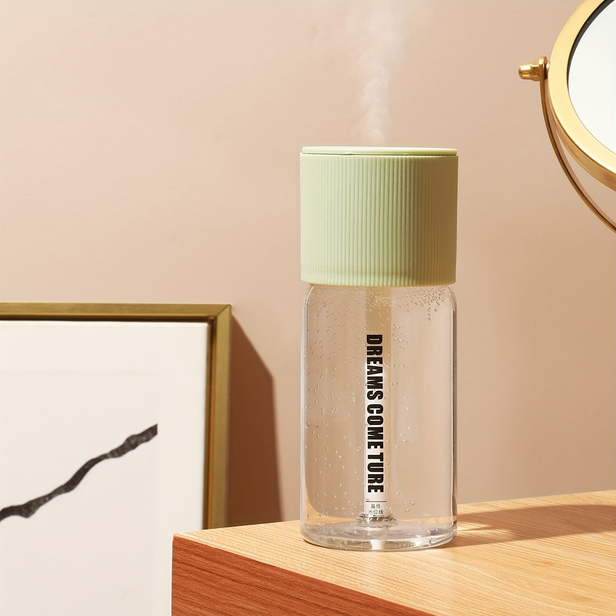 Portable USB Humidifier with Aromatherapy, Quiet, Large Mist, Auto Shut-Off