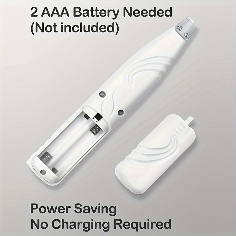 Cordless Electric Pet Grooming Scissors for Trimming Hair Around Paws Eyes Ears Face and Buttocks Low Noise