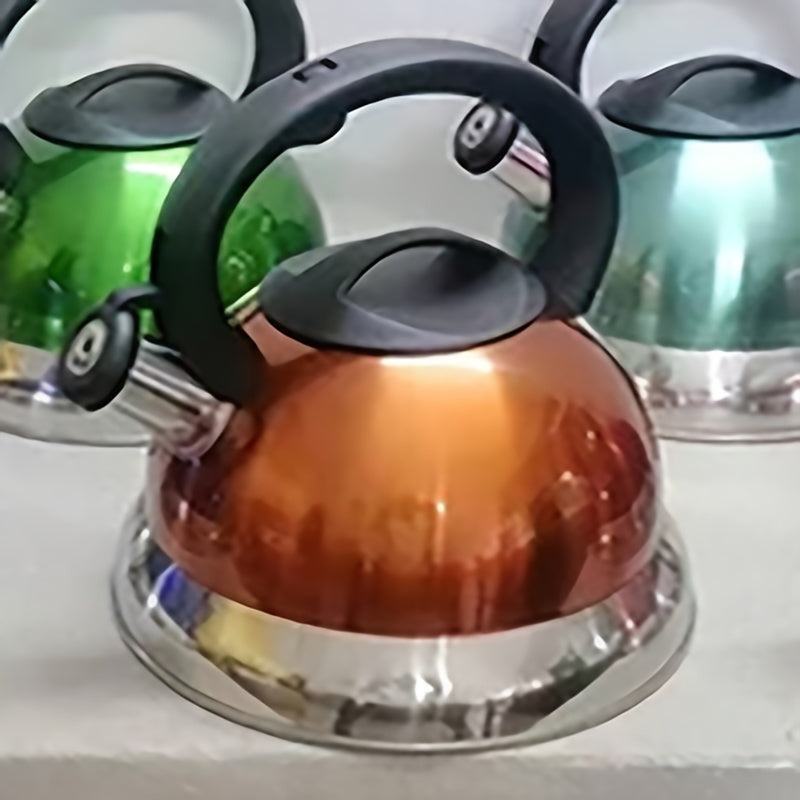 Stainless Steel Kettle 2.5L for Gas Electric Induction Ceramic Halogen Stovetops