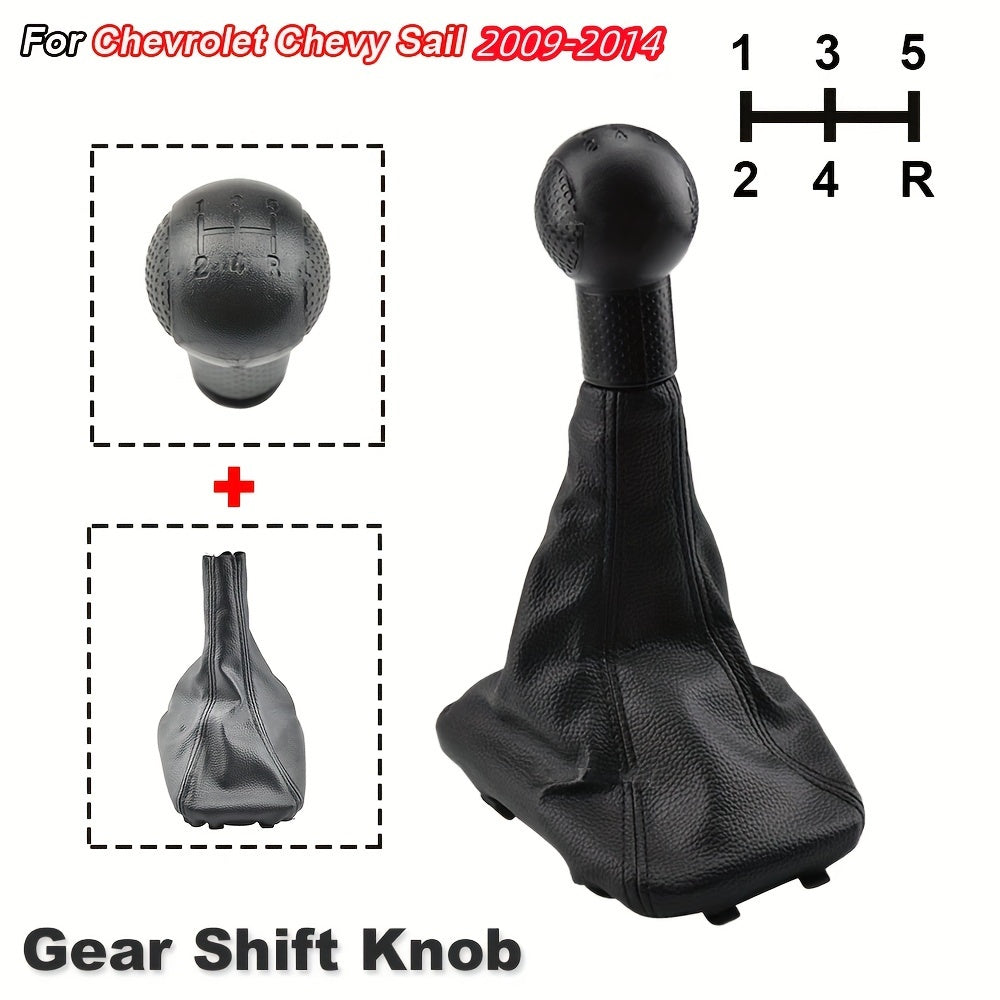 Universal PU Leather Gears Shift Knob Gaiter Dustproof Cover for Manual Car