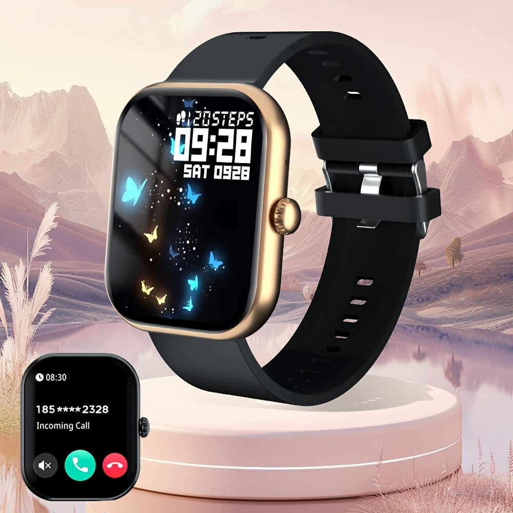 Reloj inteligente con asistente de voz, ejercitador de respiración, control de brillo, múltiples modos deportivos, pantalla de clima y linterna