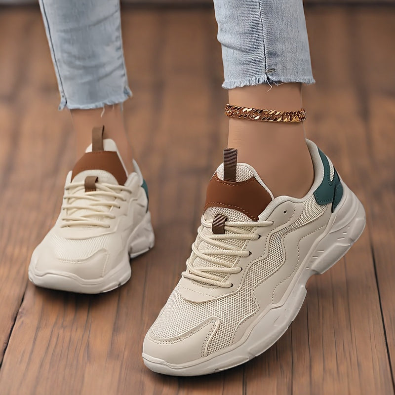 Women's Breathable Mesh Casual Sneakers Low Top Athletic Shoes All-Season Comfort