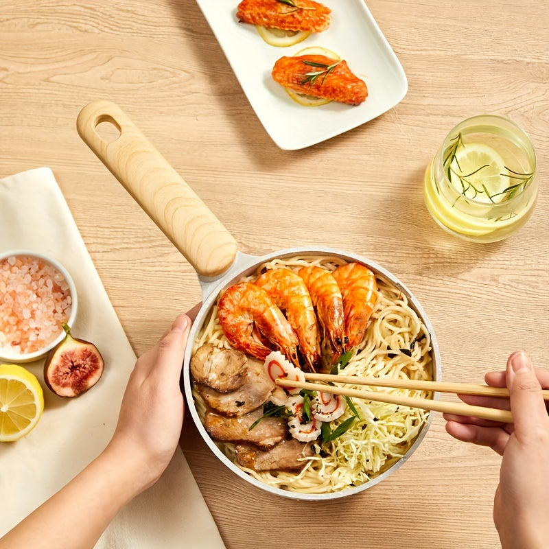 Антипригарная кастрюля 18 см с стеклянной крышкой, готова к индукционной плите, алюминиевый сплав