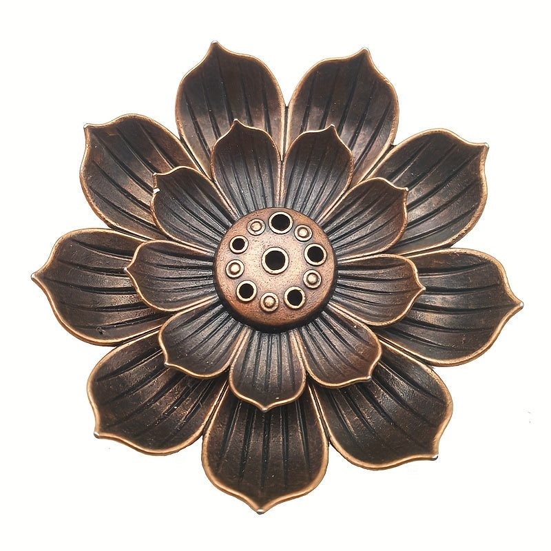 Lotus Flower Incense Holder for Temple Yoga Studio Home Decor