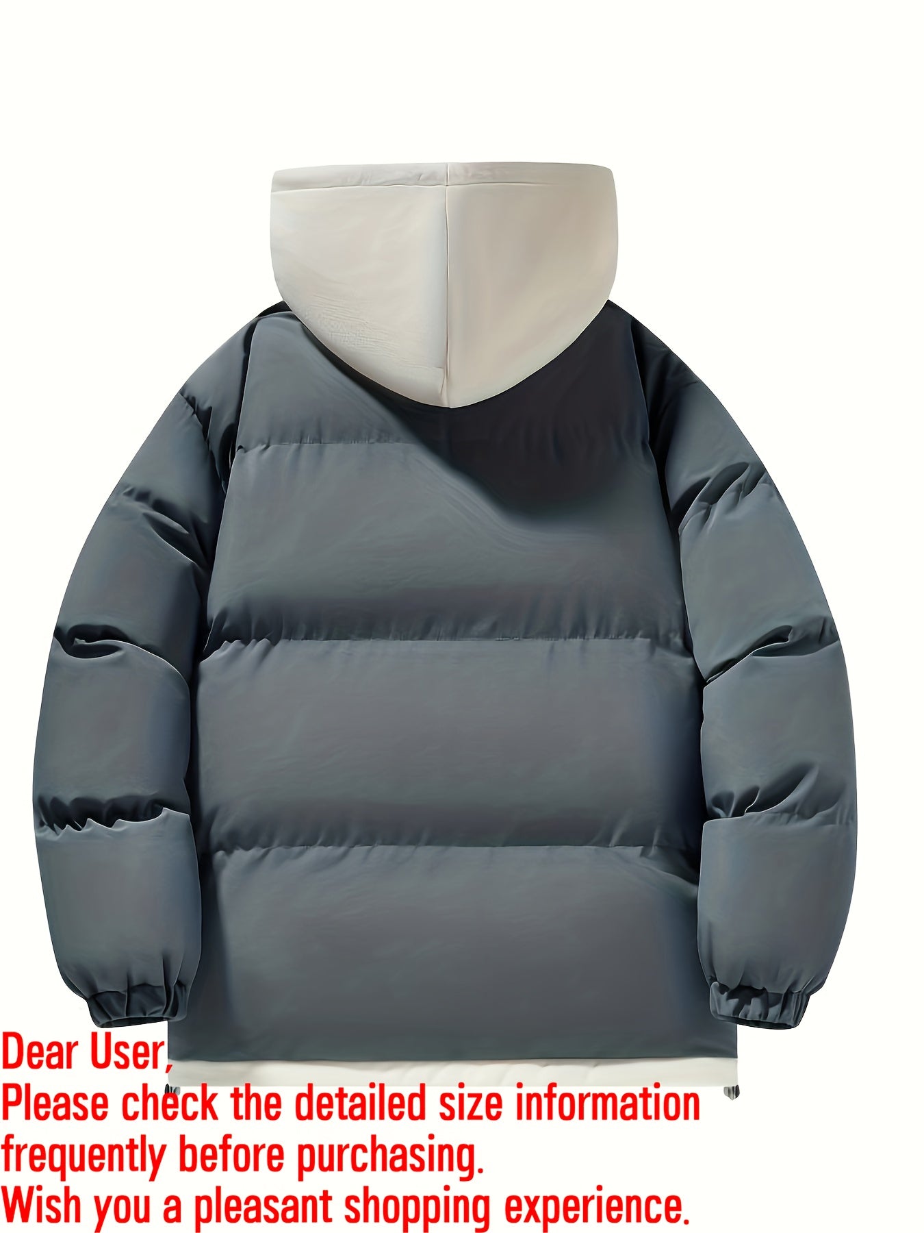 Women's Winter Hooded Jacket with Zippered Pockets Warm Insulated Coat